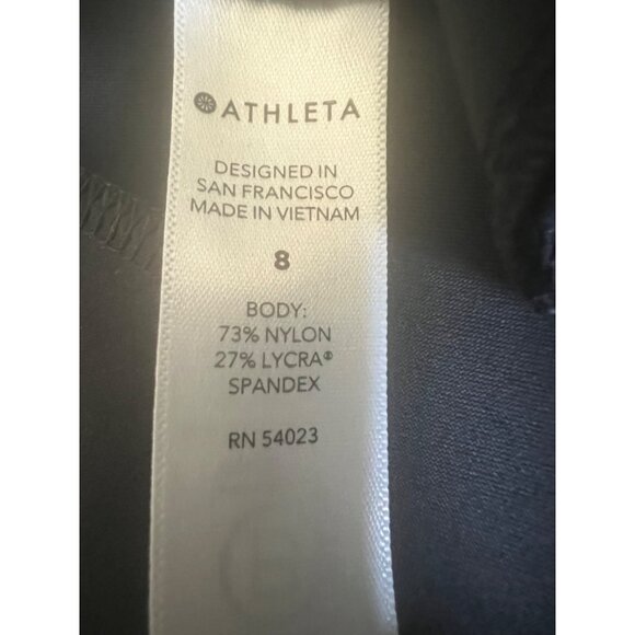 Athleta Stellar Straight Crop Pants Womens Black Stretch Size 8 - Picture 9 of 13